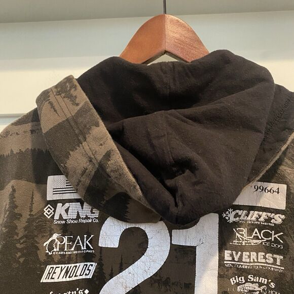 Akoo Brand Jacket Vest Men XXL Green Camo Full Zip White Mtn Summit 1980 #21 - Picture 11 of 16